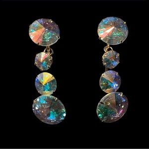Sparkle AB  clip earrings
